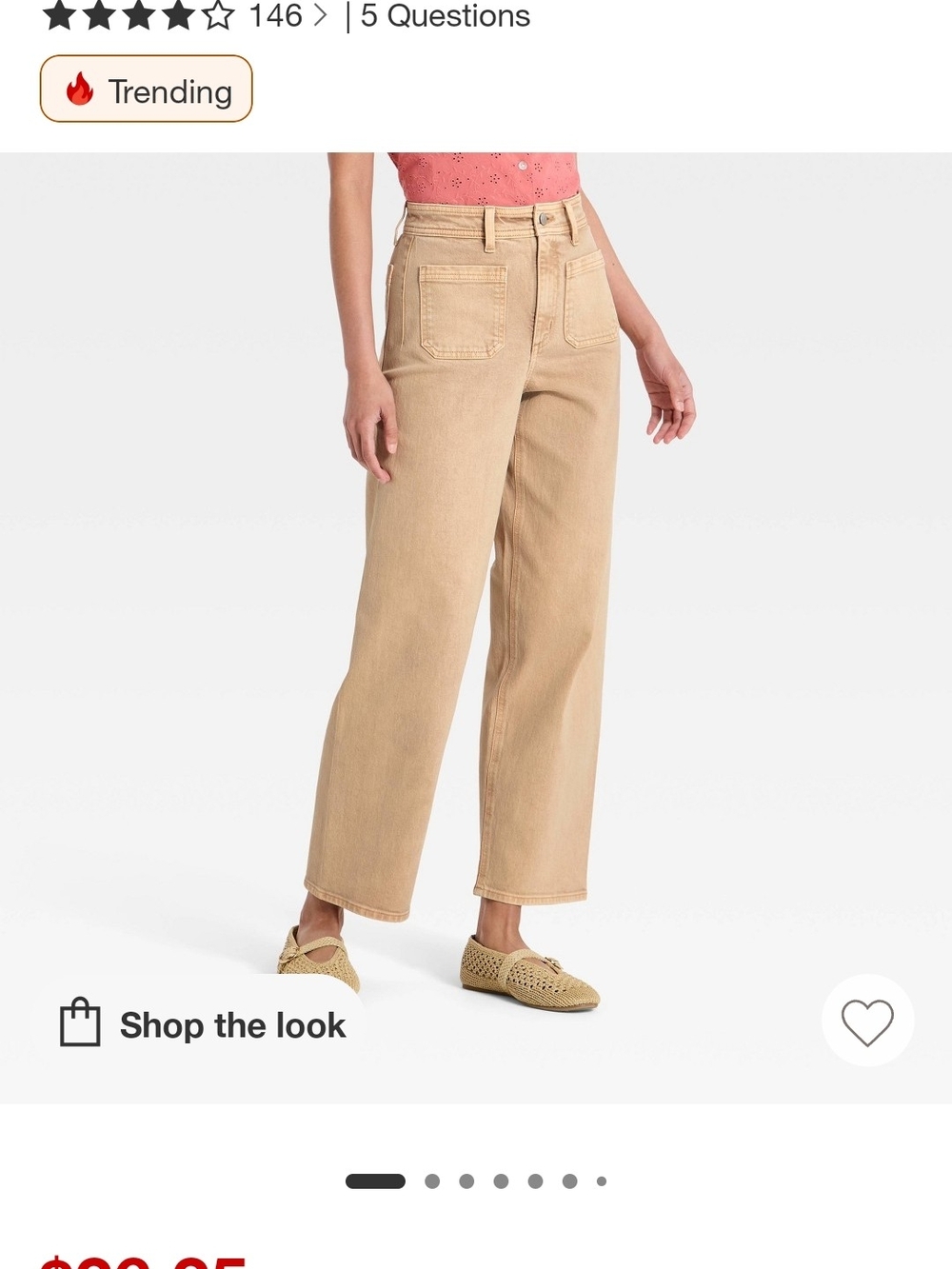 Universal Thread High Rise Sailor Straight Leg Pants-Womans